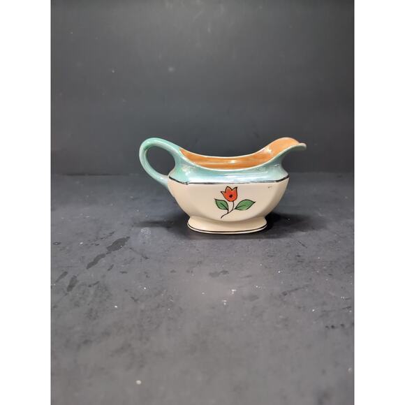 Japanese‎ Hand-Painted Lusterware Pitcher, Creamer, Vintage Serveware, Art Deco - Picture 3 of 8